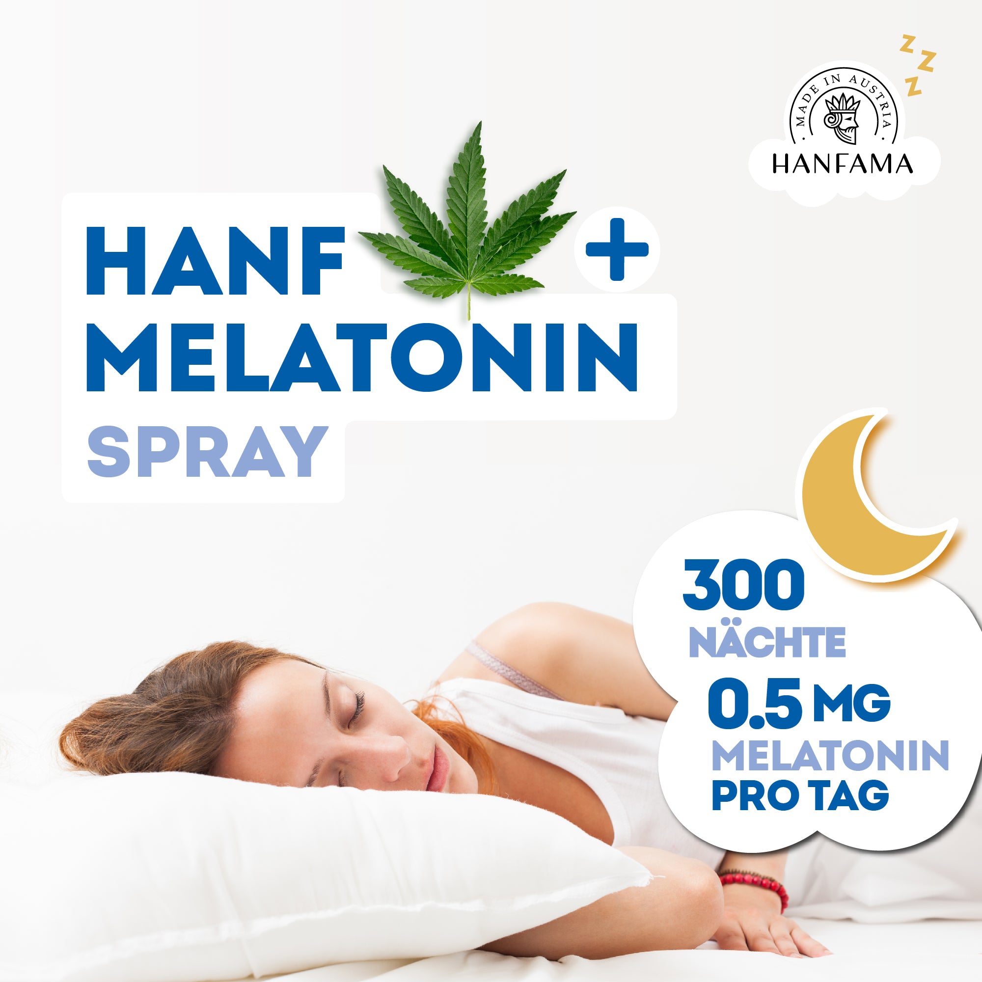 Hanfama Schlaf gut spray melatonina 30 ml canapa