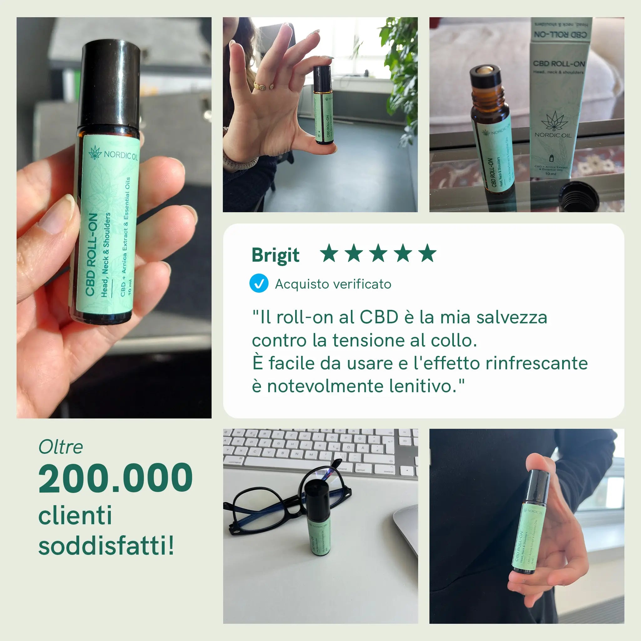 Nordic Oil Nordic Cosmetics CBD roll-on arnica 10 ml
