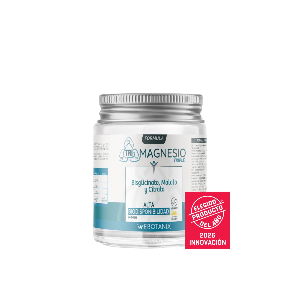 Webotanix Fórmula Triplo Magnesio polvere limone 128g
