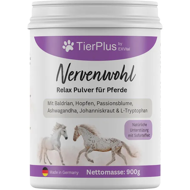 EXVital TierPlus Nervenwohl polvere cavalli 900 g relax