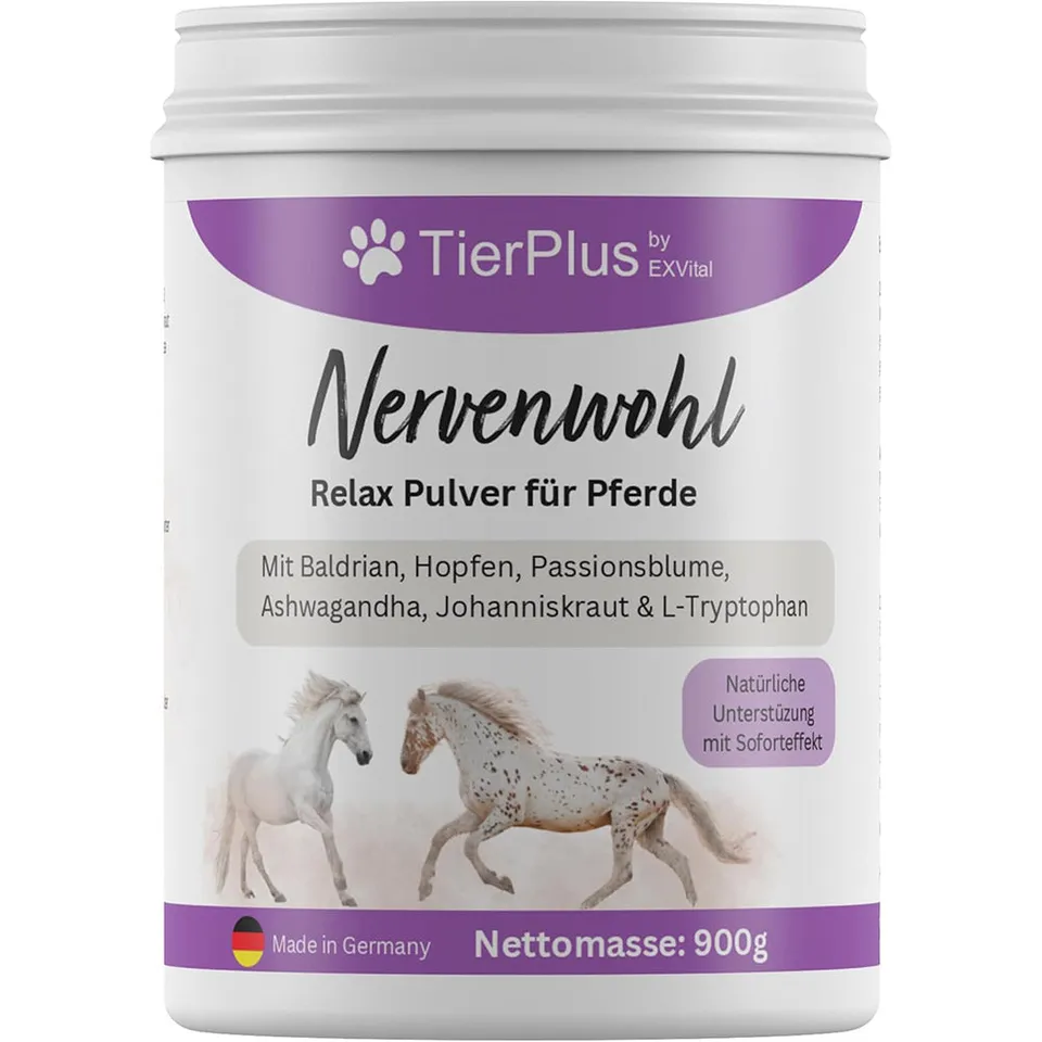EXVital TierPlus Nervenwohl polvere cavalli 900 g relax