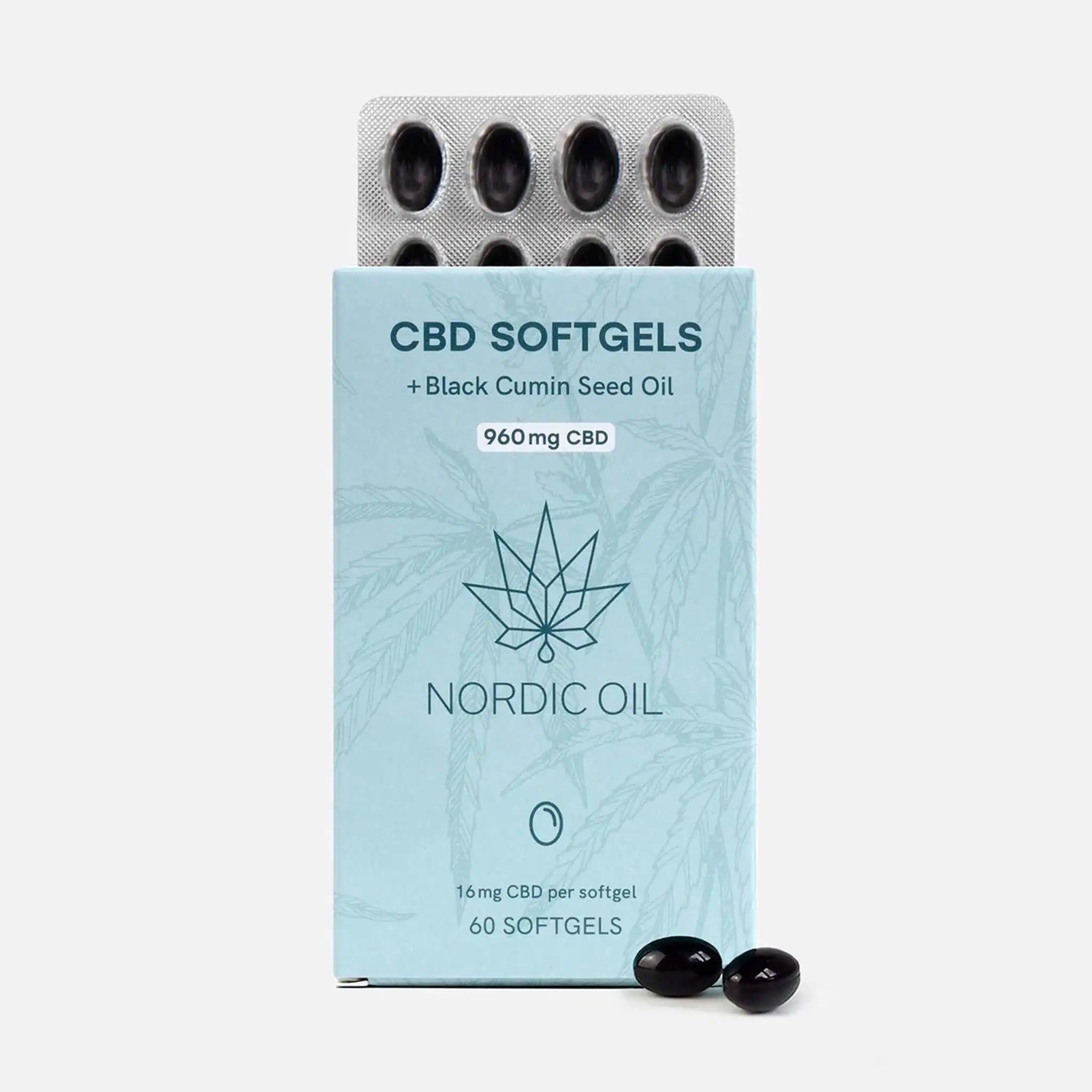 Nordic Oil CBD Capsules 960mg capsule CBD 60 capsule 16mg
