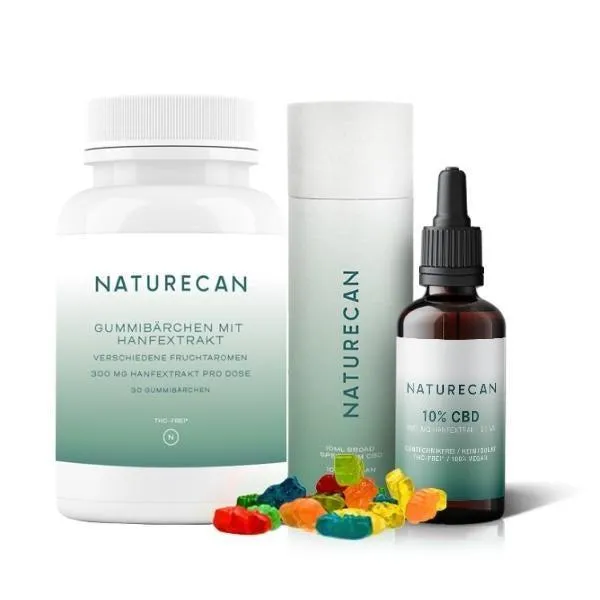Naturecan Bestseller Bundle olio CBD 5% + 60 gommose