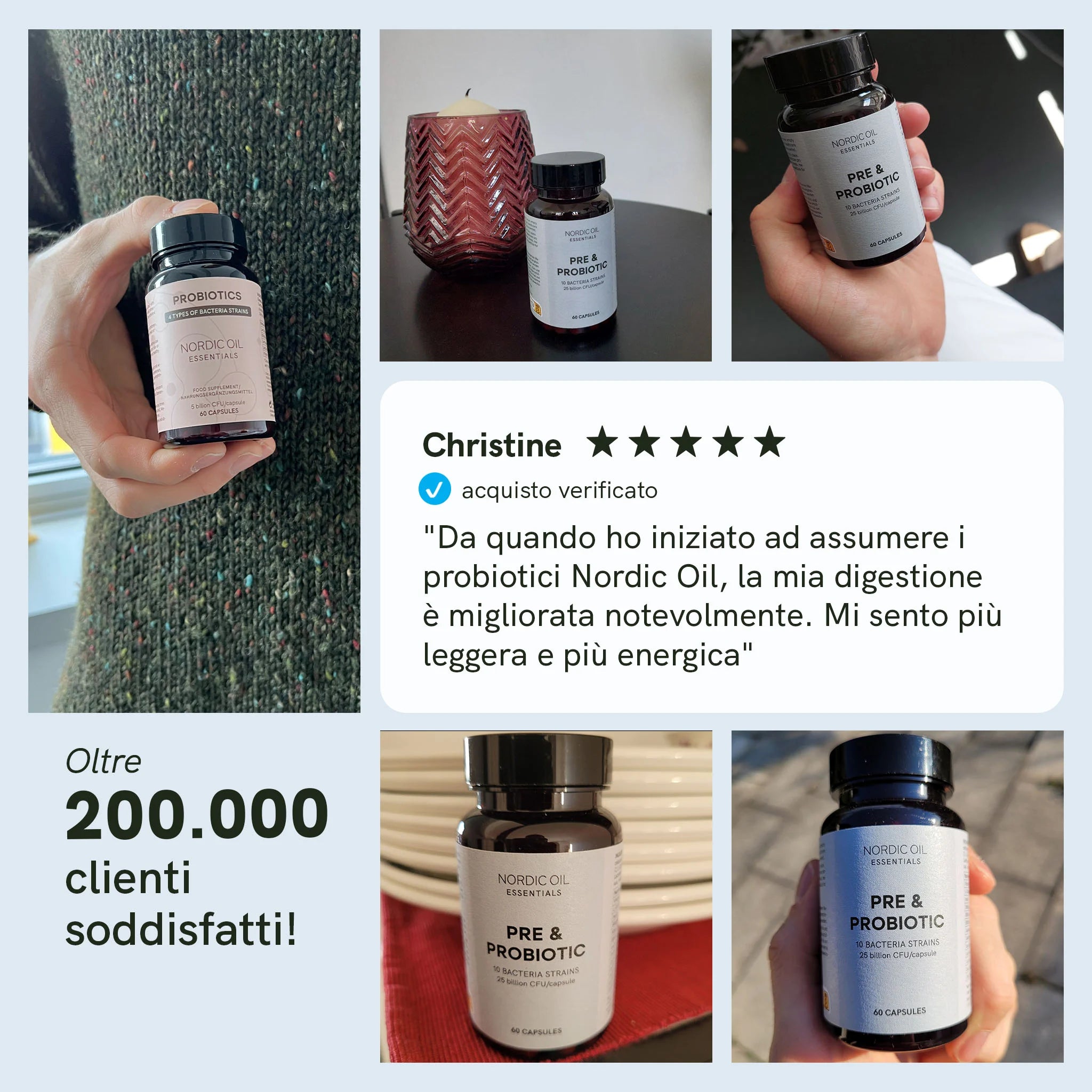 Nordic Oil Probiotici 60 Capsule con Vitamina C