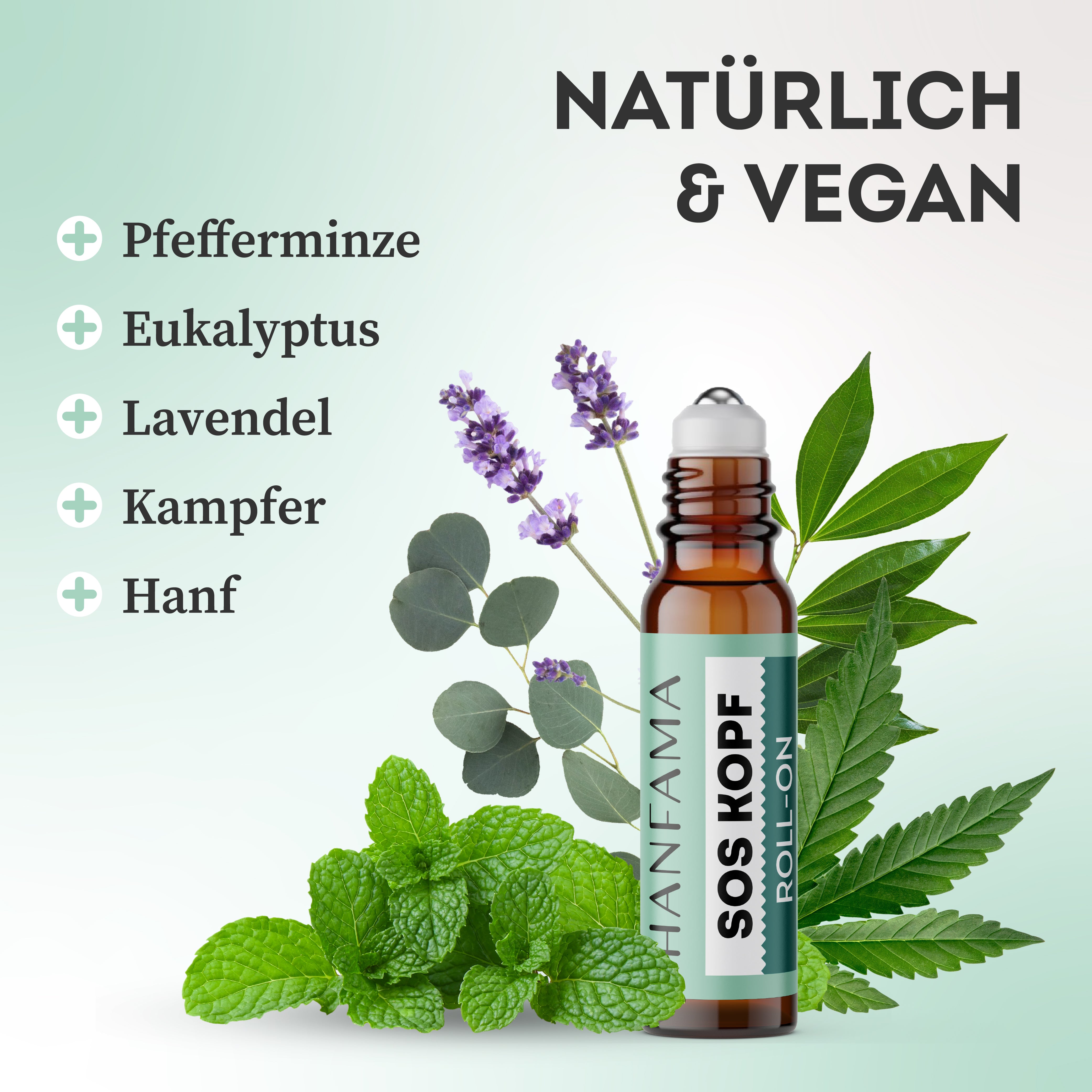 Hanfama Antistress roll-on testa menta eucalipto 10 ml