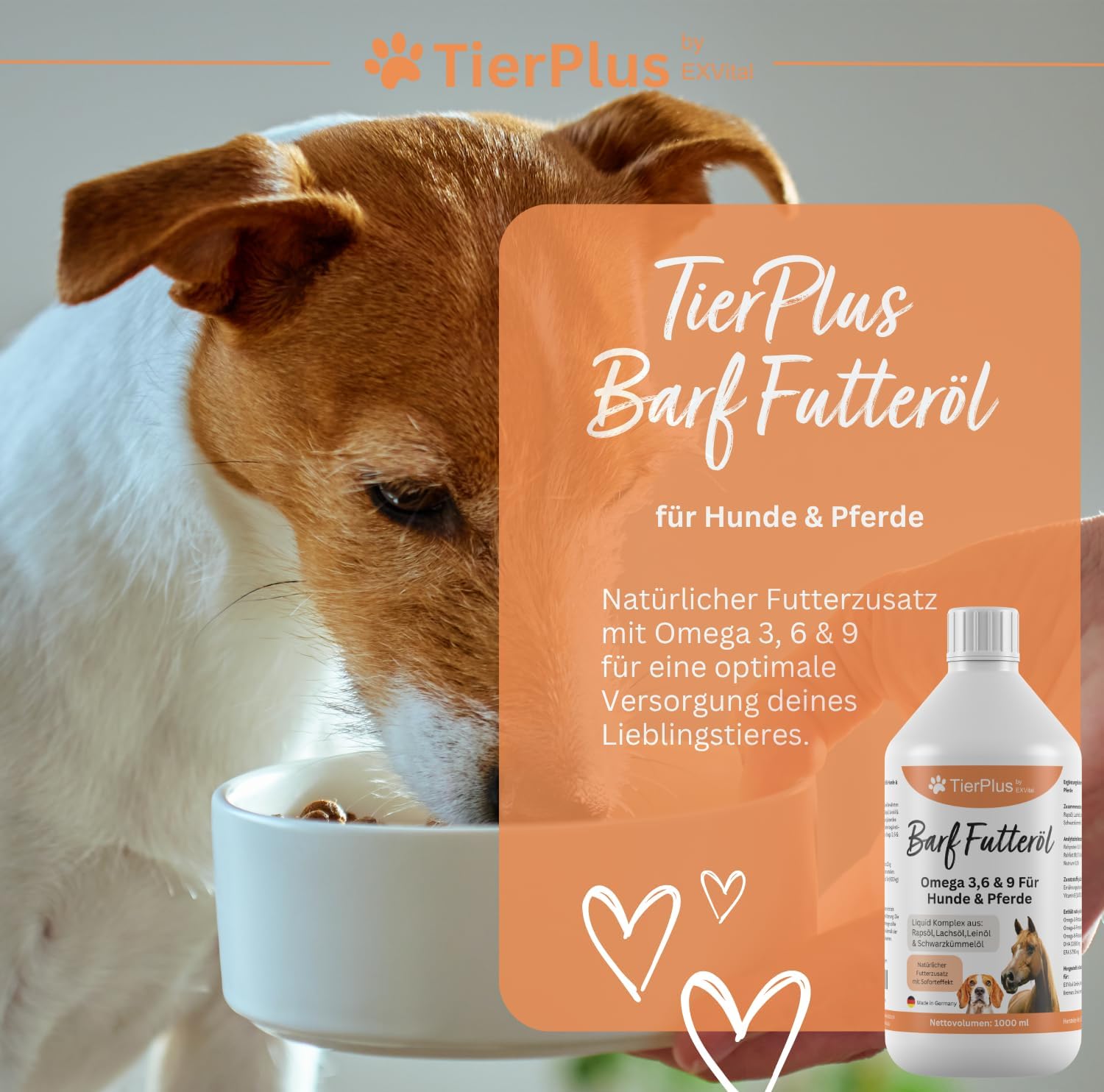 EXVital TierPlus Barf olio cani e cavalli omega 3