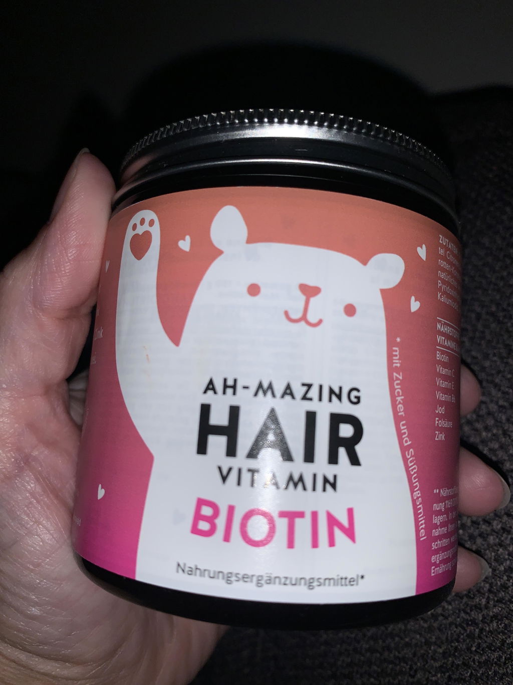 Beauty Bears Ah-Mazing Hair Biotina gommose 45 giorni vegan