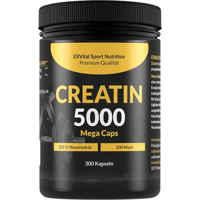 EXVital Sport Creatin 5000 Monohydrat capsule 300 pz prestazione