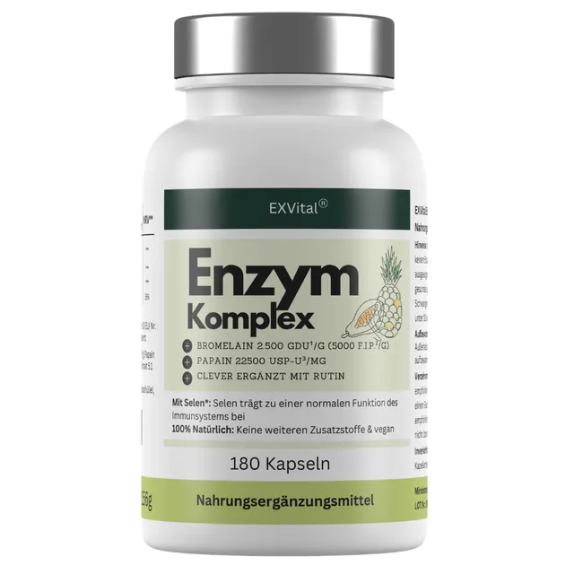 EXVital Enzym Komplex integratore 180 capsule bromelina