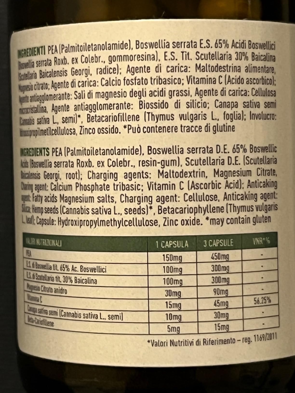 Eusphera EU4DOL PLUS integratore articolazioni boswellia e canapa