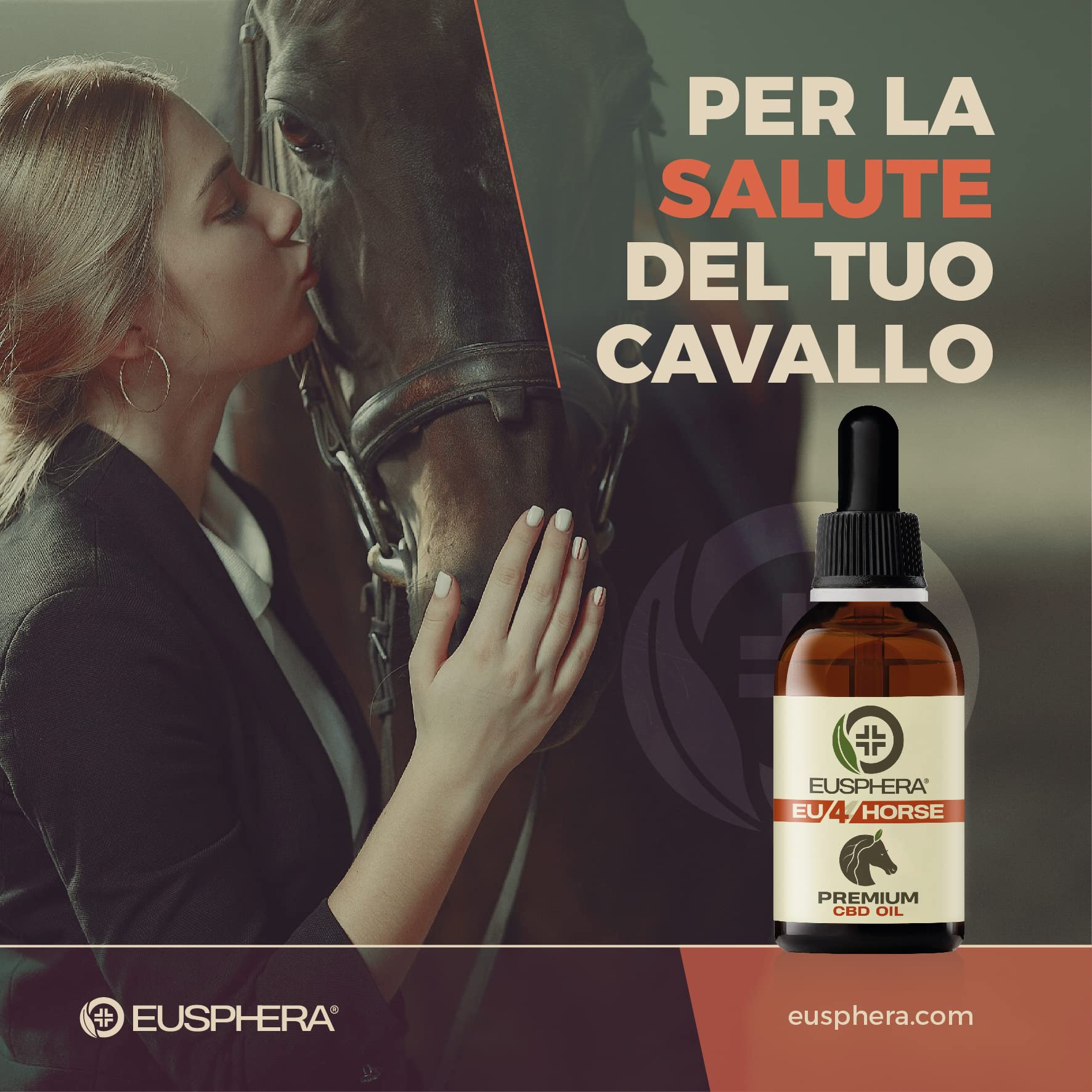 Eusphera EU4HORSE olio per cavalli 50 ml calmante