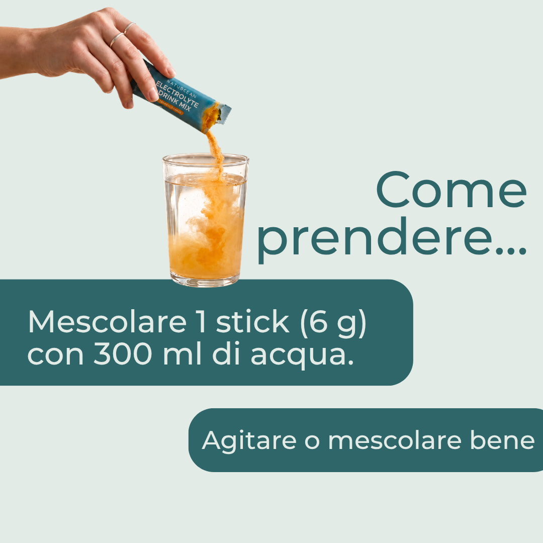 Naturecan Integratore Elettroliti Polvere 20 Bustine Idratazione