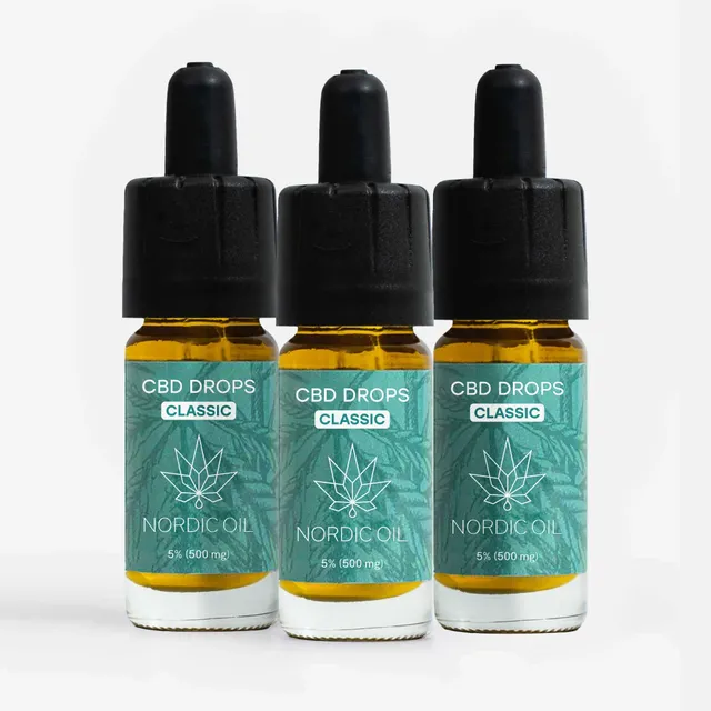 Nordic Oil CBD Oil Classic 5% olio CBD 3x2 benessere leggero