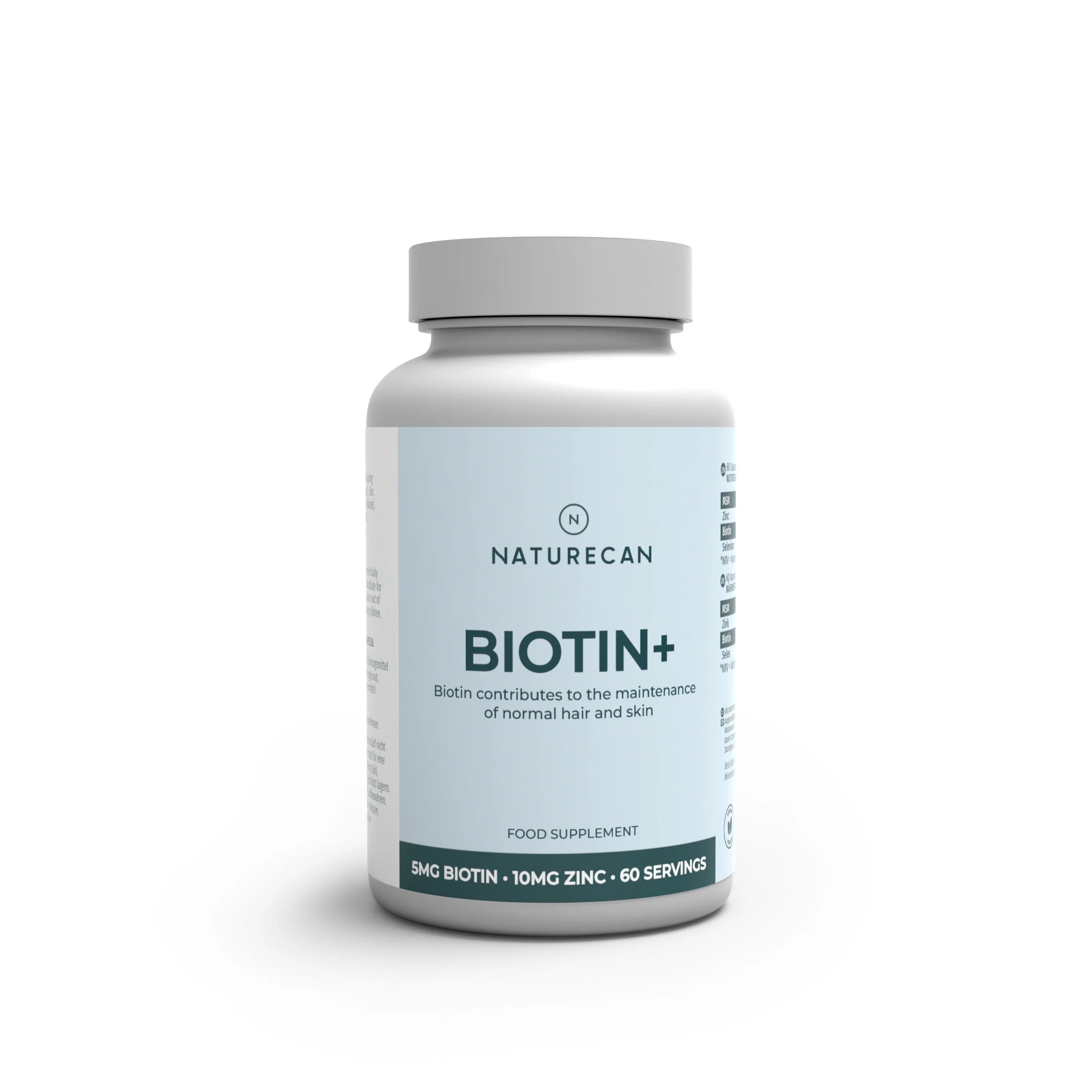 Naturecan Biotin+ Compresse Biotina 5mg 60 zinco capelli