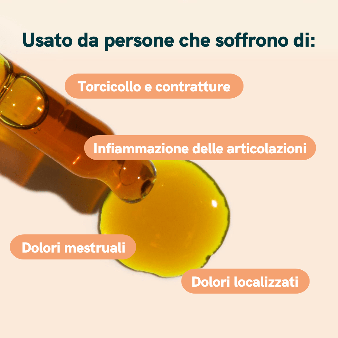 Nordic Oil Nordic Cosmetics olio dolore CBD curcumina 250 gocce