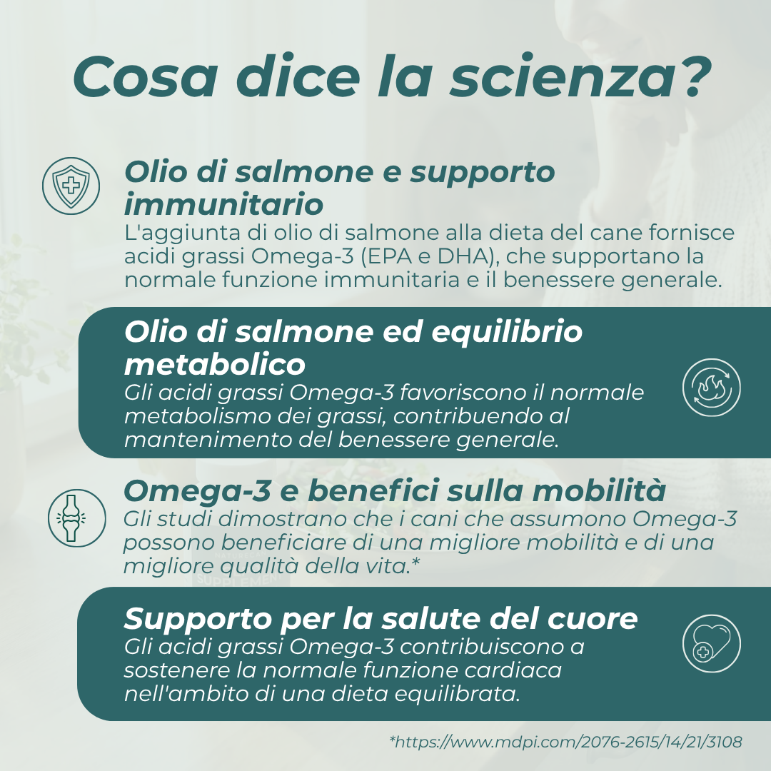 Naturecan Olio di Salmone per Cani omega 3