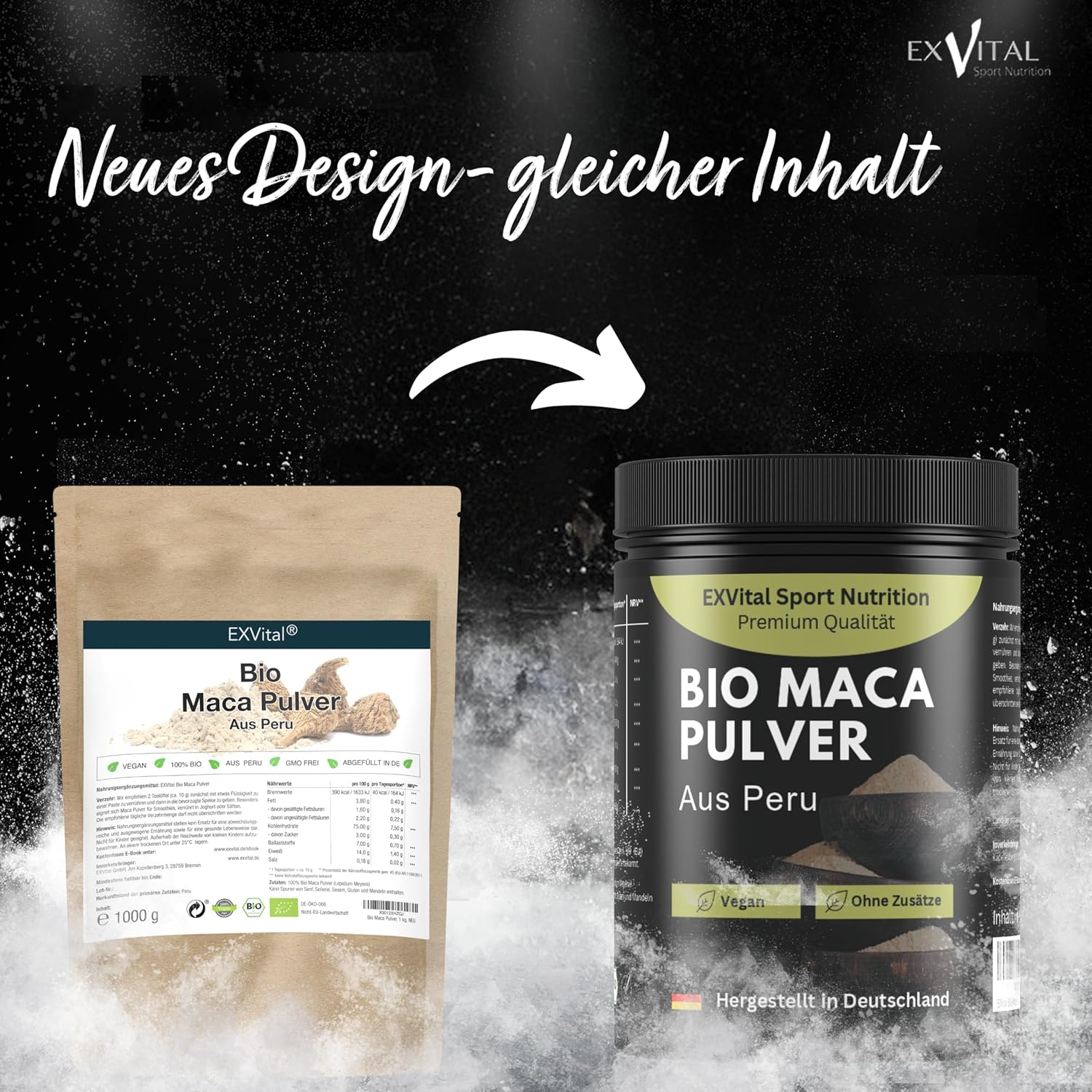 EXVital Sport Maca Bio Polvere 1kg Perù