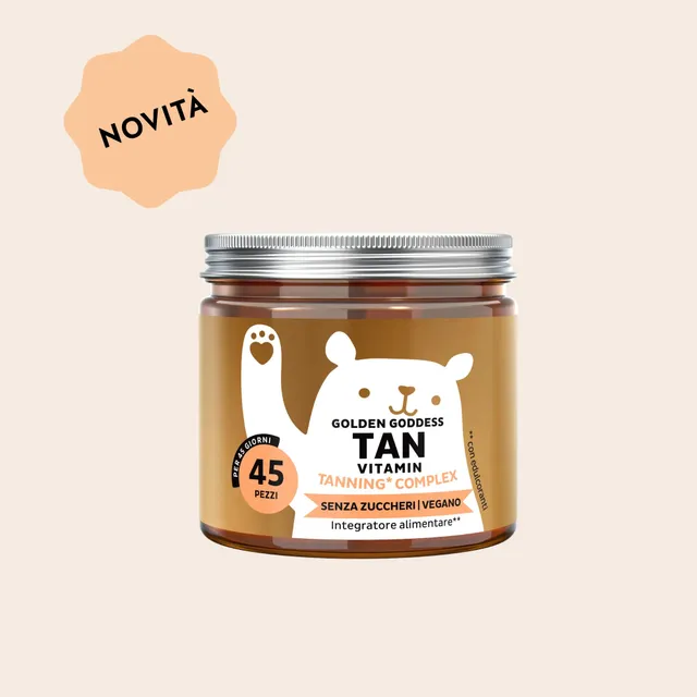 Beauty Bears Golden Goddess Tan Vitamin orsetti 45 giorni betacarotene