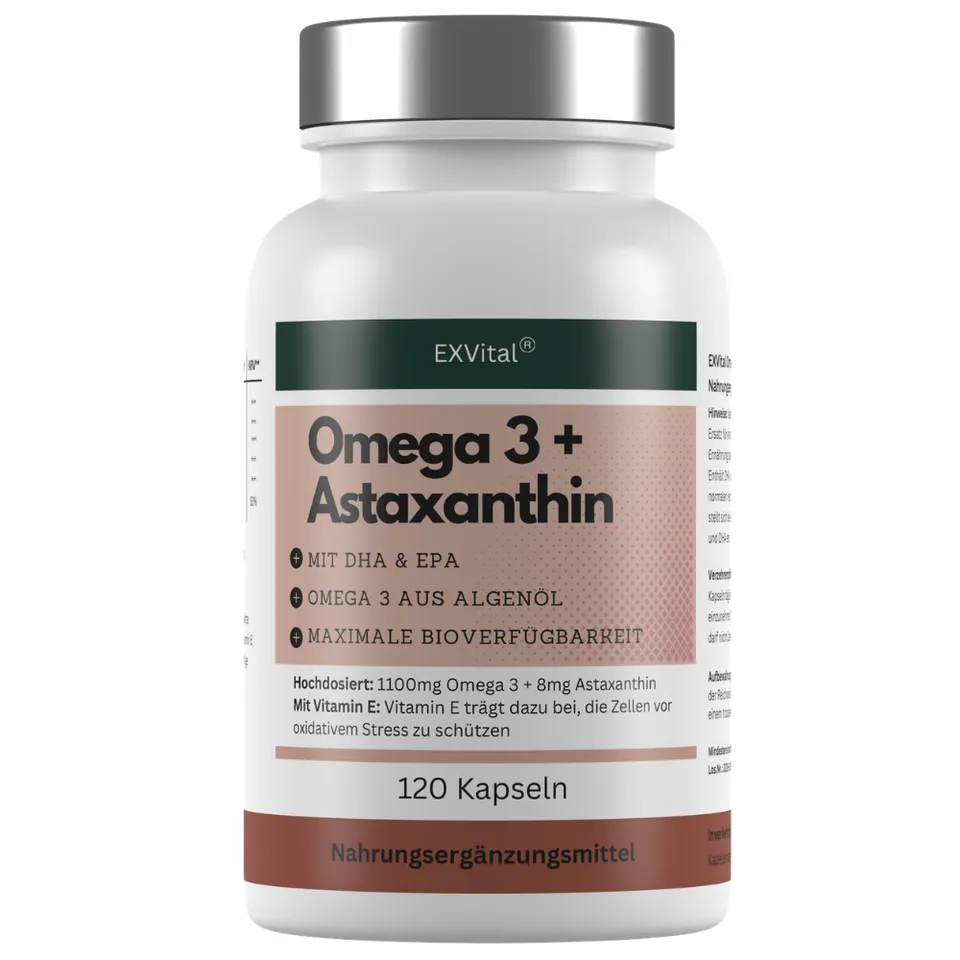 EXVital Omega 3 + Astaxantina 120 capsule DHA EPA