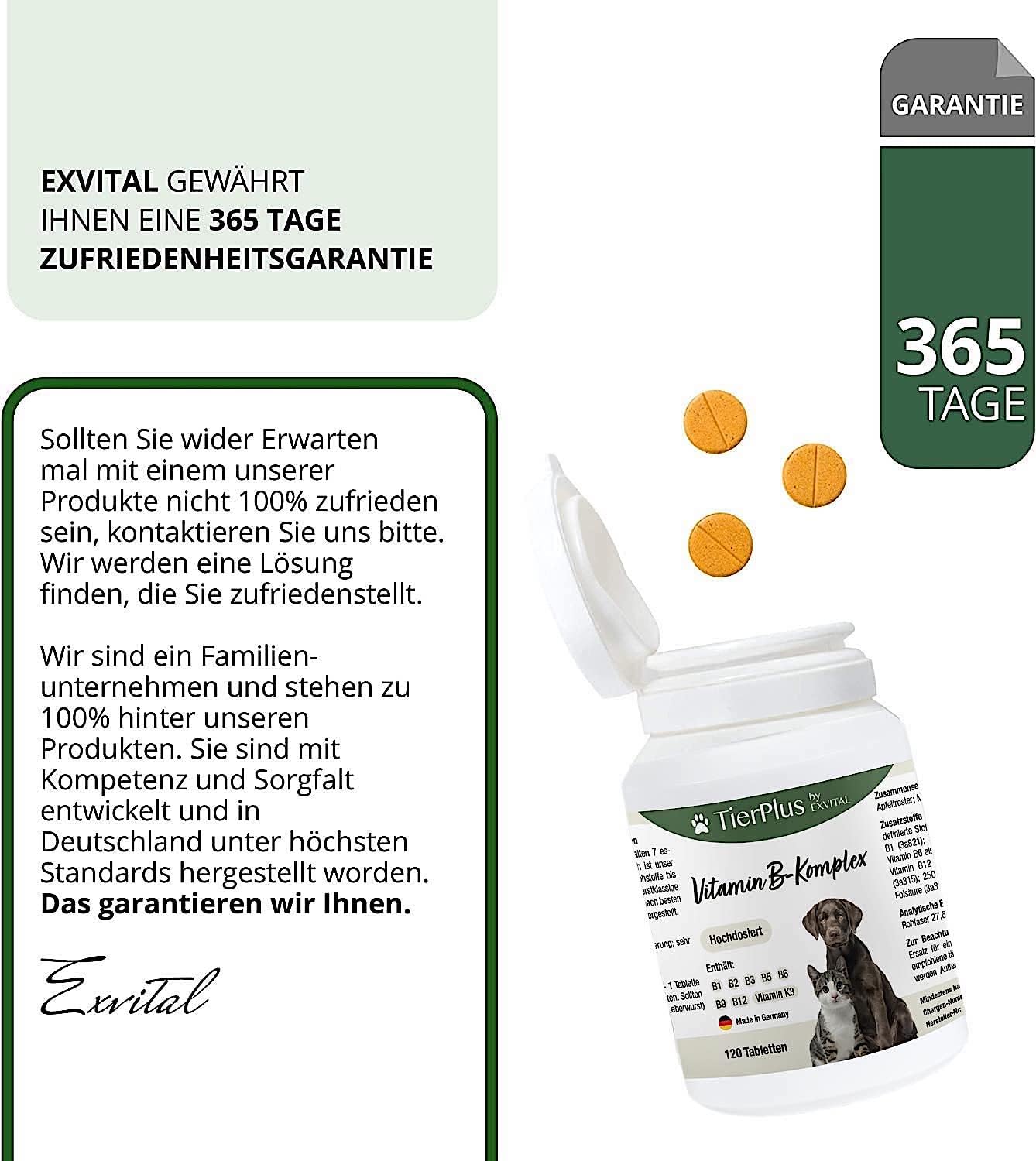 EXVital Tierplus Vitamina B Complex 120 compresse cani gatti