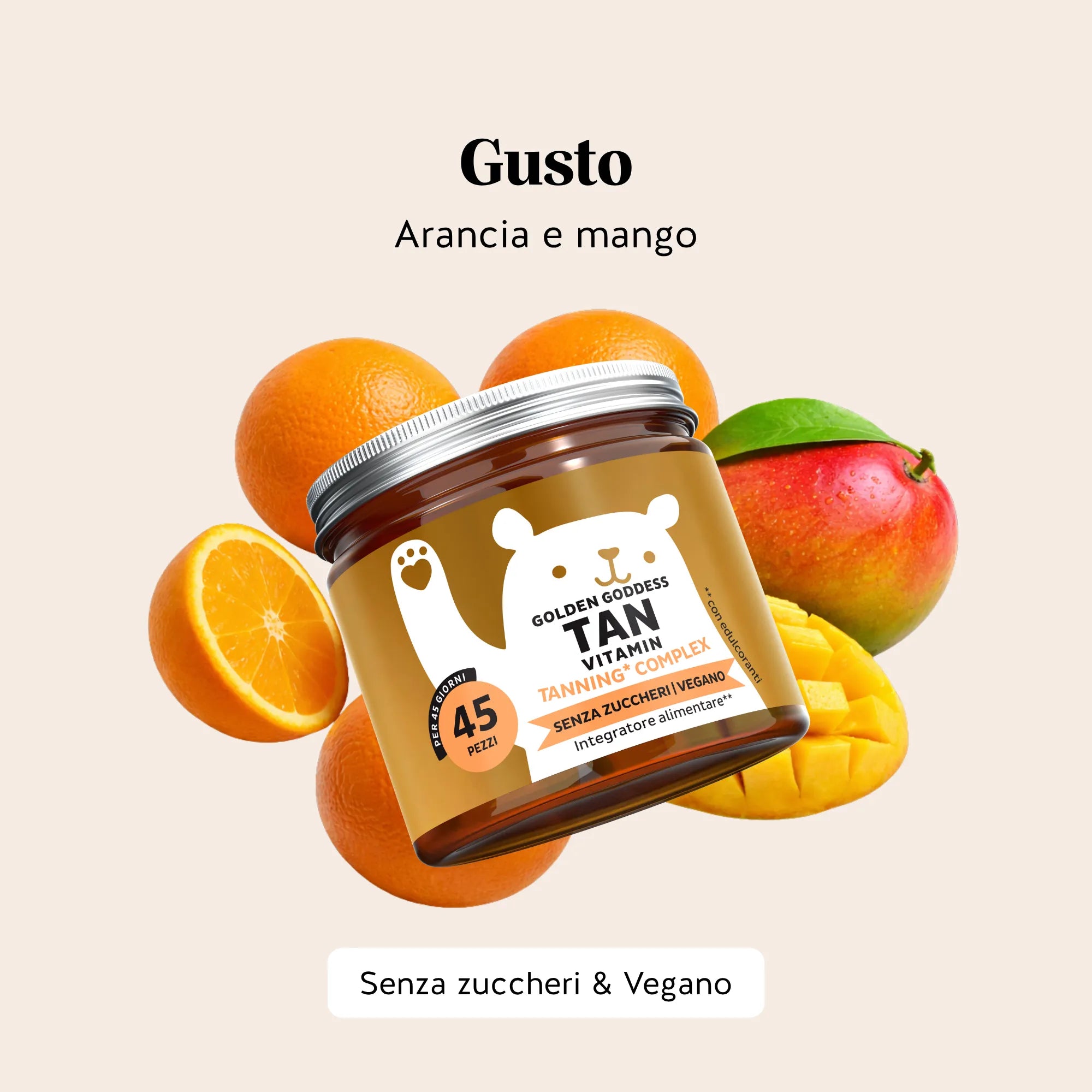 Beauty Bears Duo Forme gommose 45 giorni gambe abbronzatura