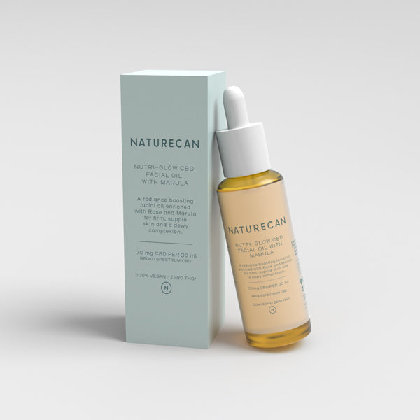 Naturecan Olio Viso CBD Marula 70mg 30ml vegano luminoso