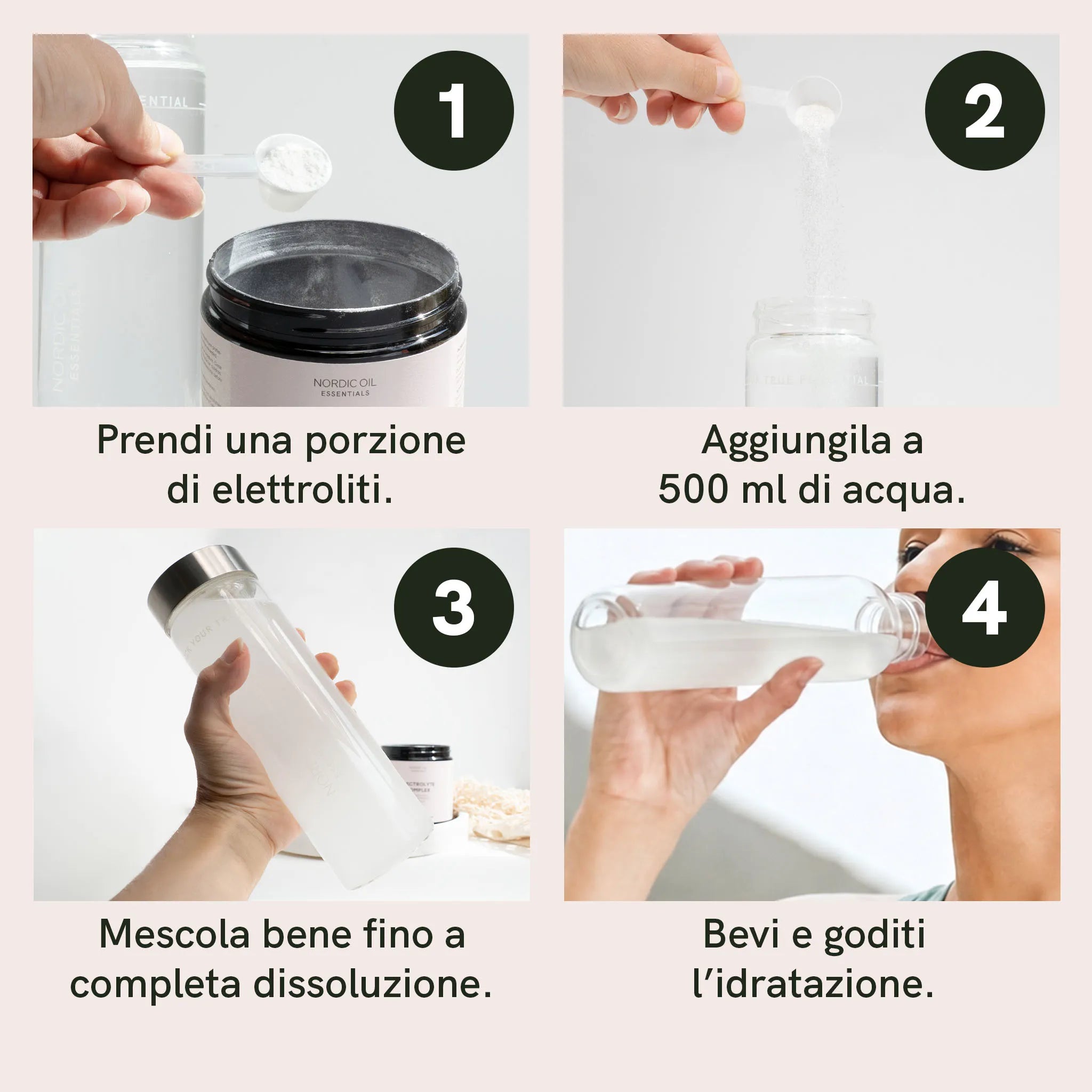 Nordic Oil Elettroliti in Polvere Limone 250 g Vegano