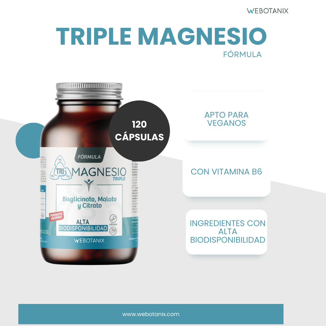 Webotanix Formula Triple Magnesio 120 capsule vitamina B6