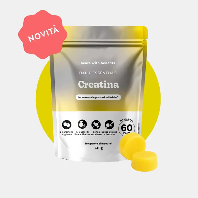 Beauty Bears Daily Essentials Creatina Gommose 60 pz Limone