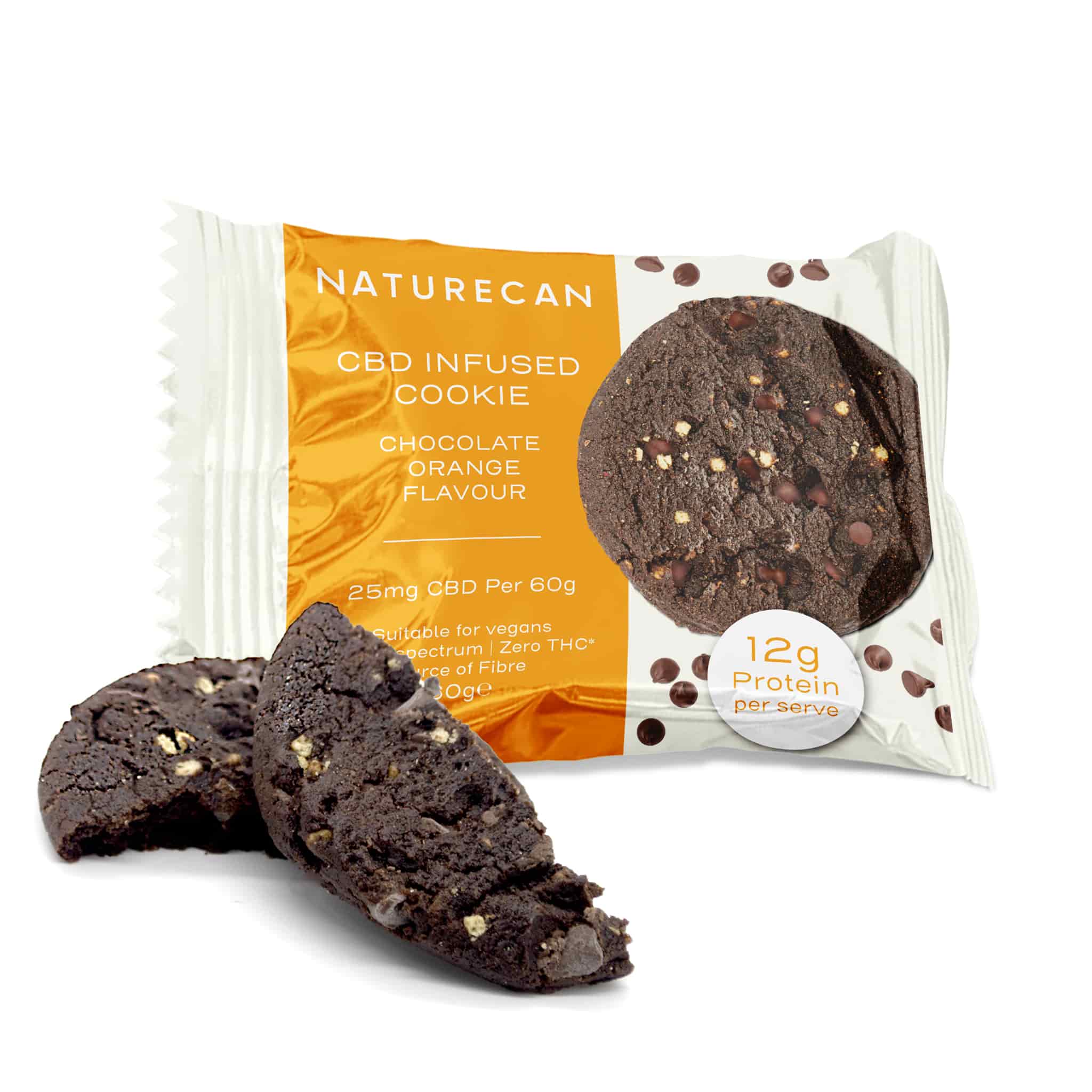 Naturecan CBD Cookie vegano double chocolate 25 mg