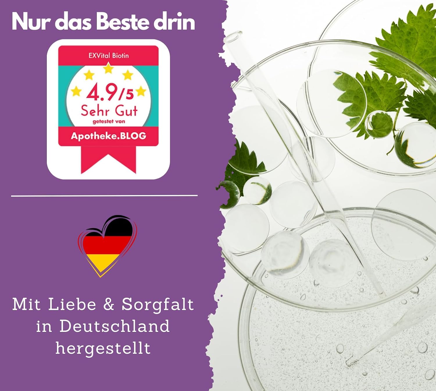 EXVital Haare & Nägel Biotina 365 compresse 10000 mcg