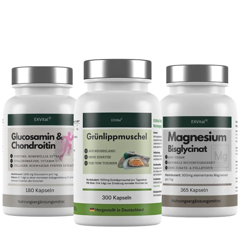 EXVital Muskeln GelenkPlus Set capsule glucosamina 3 pz