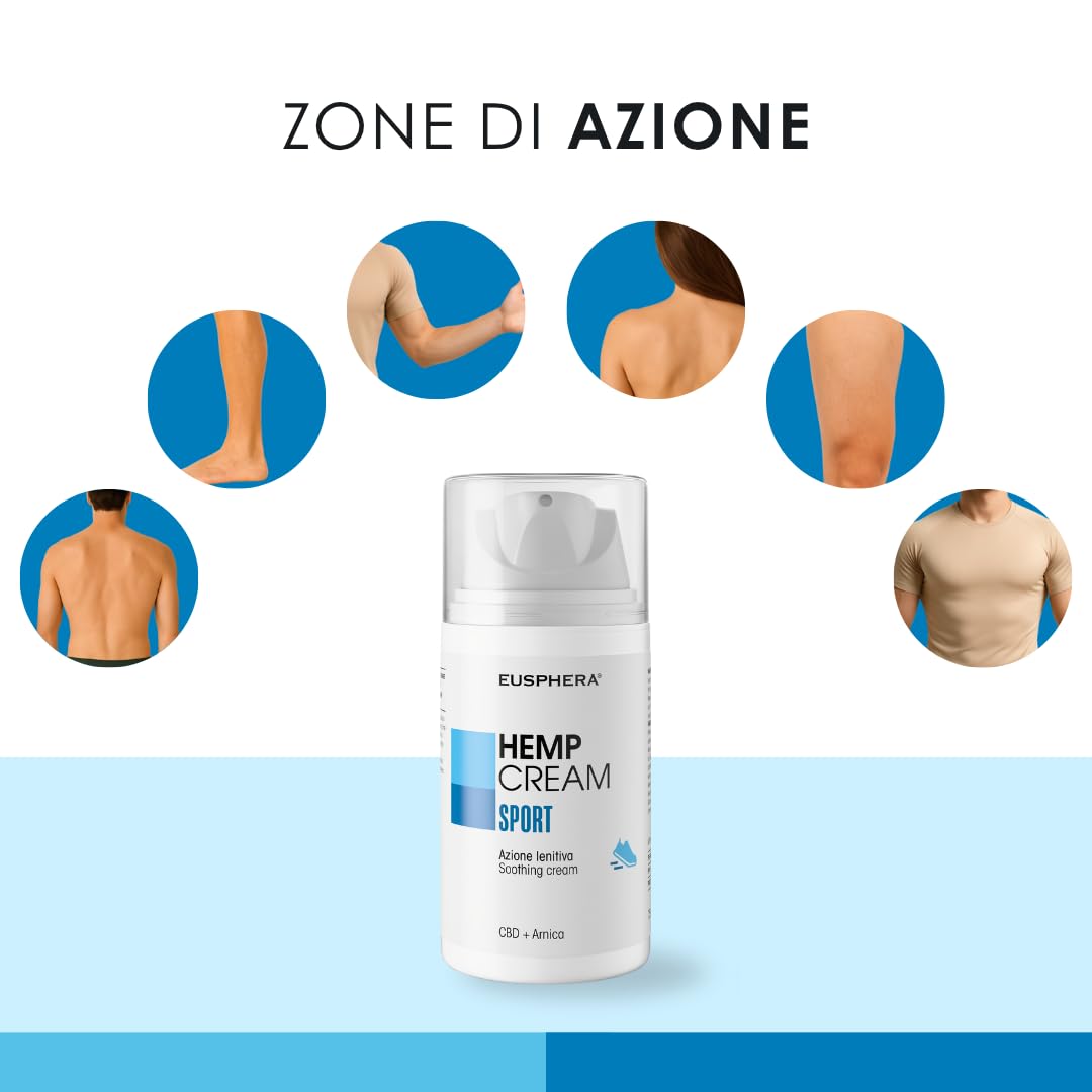 Eusphera EU4SPORT Crema Arnica CBD 75ml Riscaldante