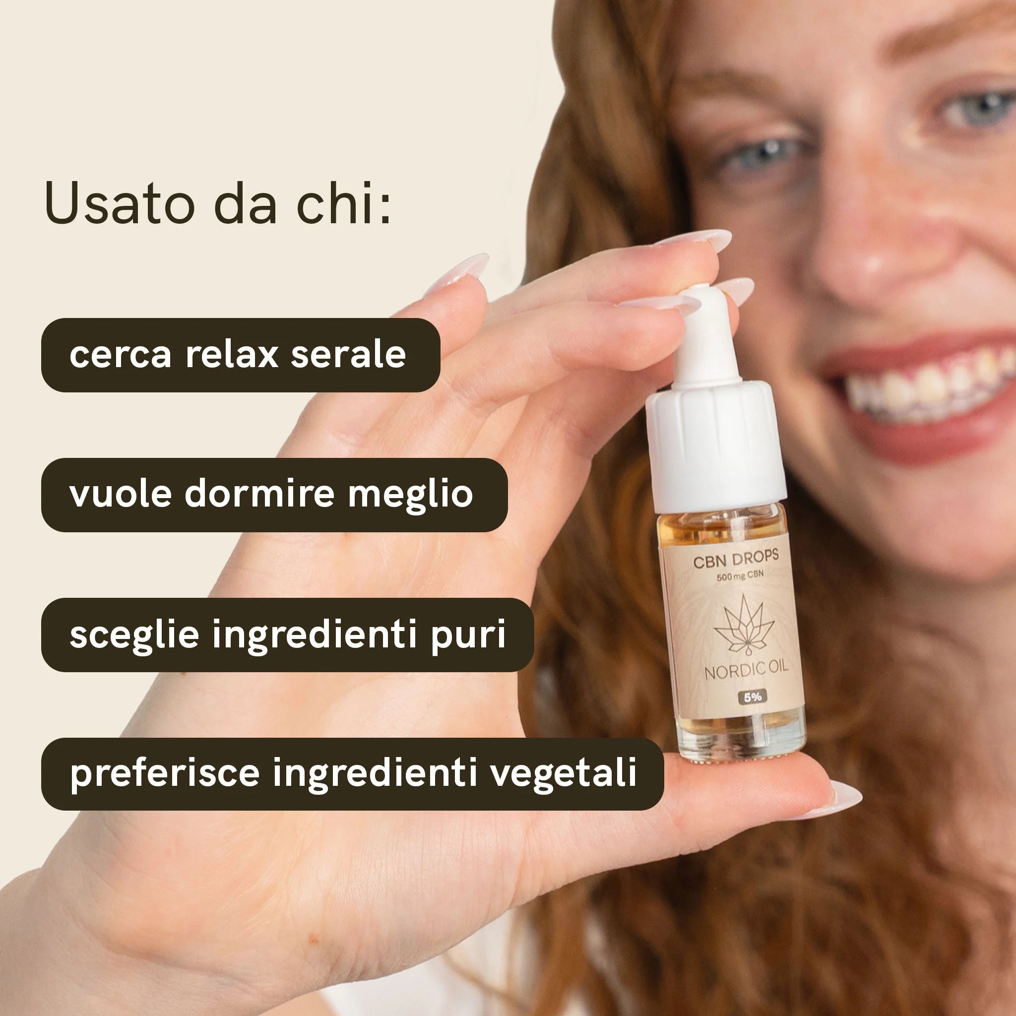 Nordic Oil CBN 5% olio sonno 500 mg 10 ml